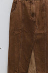 OUDE WAAG Washing Cowboy Decoding Mid-Boxy Skirt OW-23SS-SK06 reddish brown